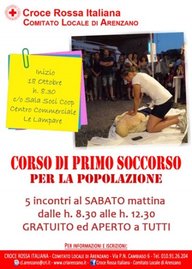 CORSO DI PRIMO SOCCORSO ALLA POPOLAZIONE